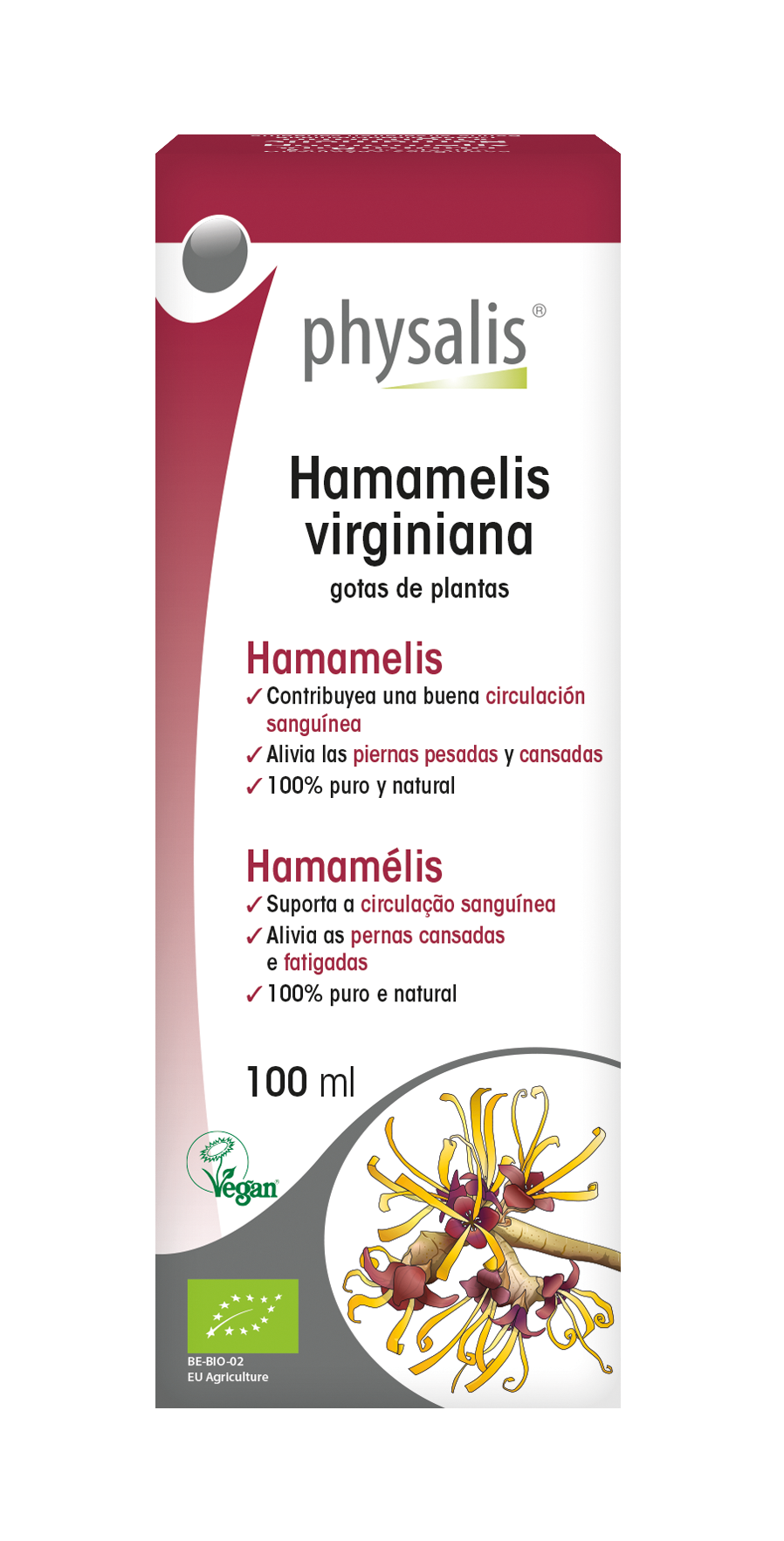 Hamamelis virginiana Gotas de plantas