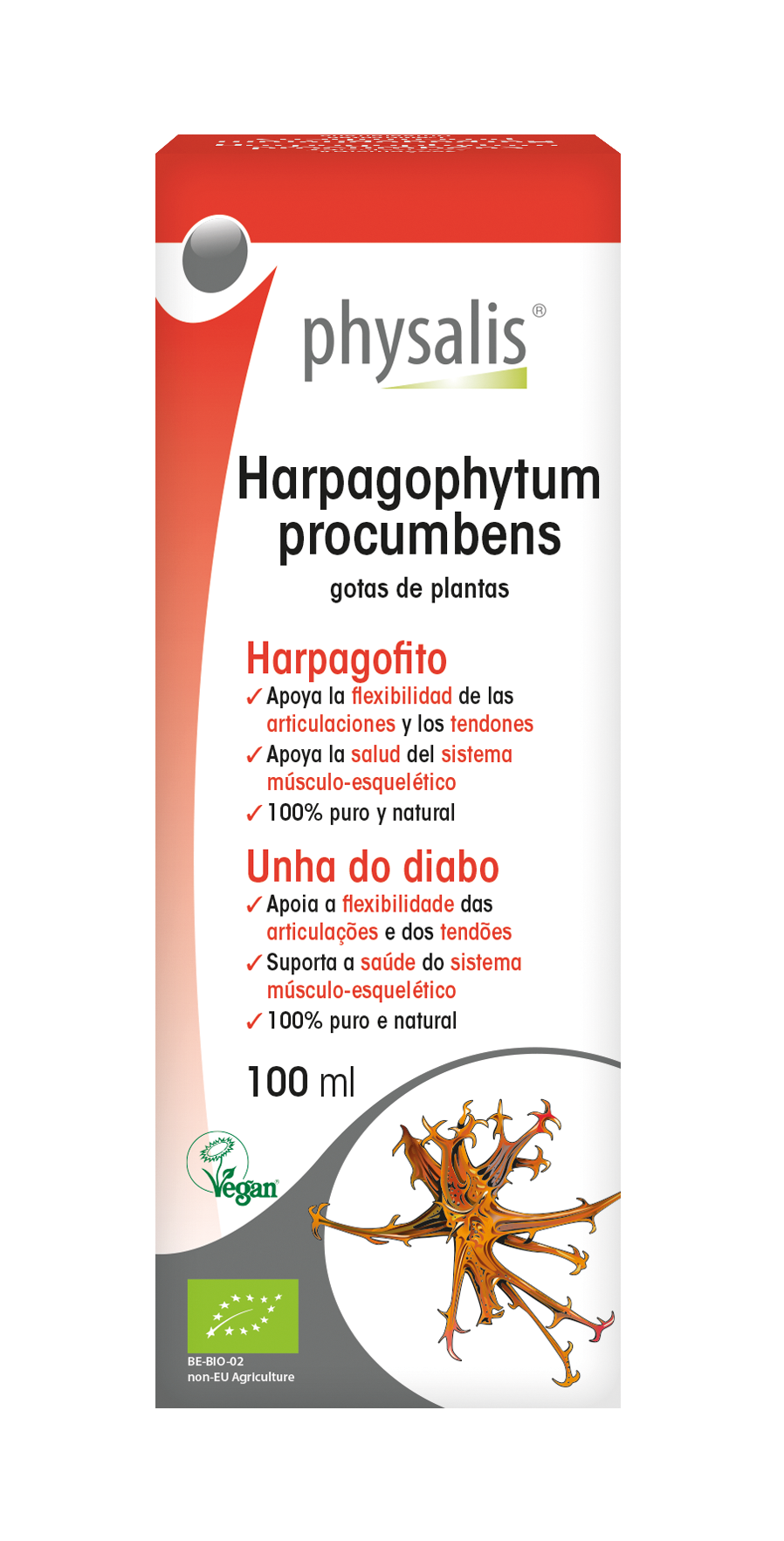 Harpagophytum procumbens Gotas de plantas